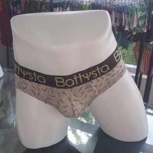 GRAY WITH LIGHTNING BOLT MEN'S BRIEF UNDERWEAR